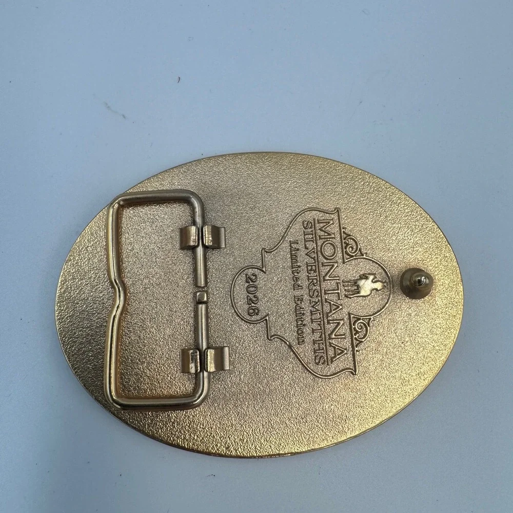 Montana Silversmiths Pendleton Whisky Let'er‎ Buck Belt Buckle Limited Ed 2026